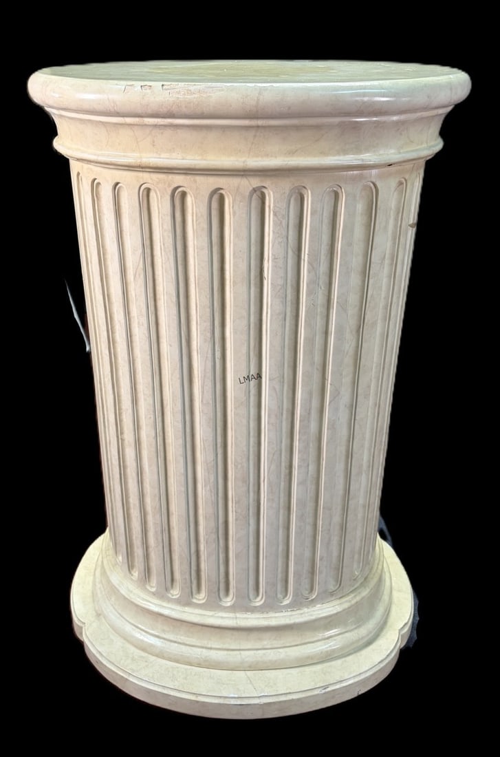VINTAGE FLUTED PEDESTAL: VINTAGE FLUTED PEDESTAL Height: 44.5 in. by Width: 29 in. by Depth: 24 in.