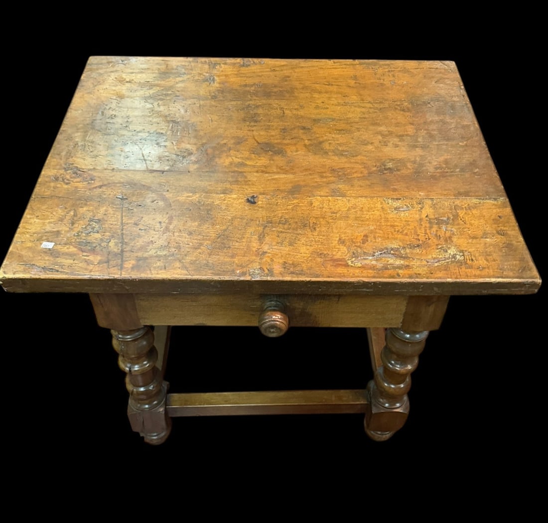 19TH C. ITALIAN WALNUT SIDE TABLE (1 of 5)