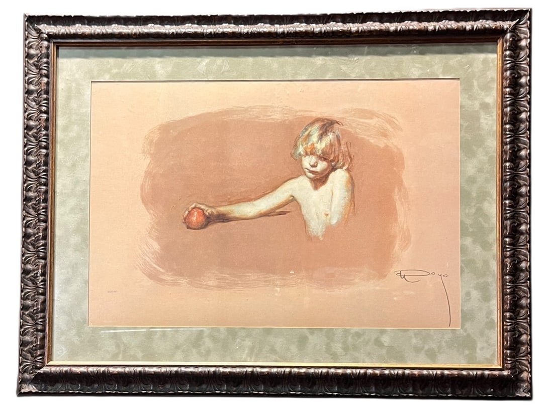 NUMBERED PRINT OF CHILD 348/499 SIGNED BY ARTIST (1 of 5)