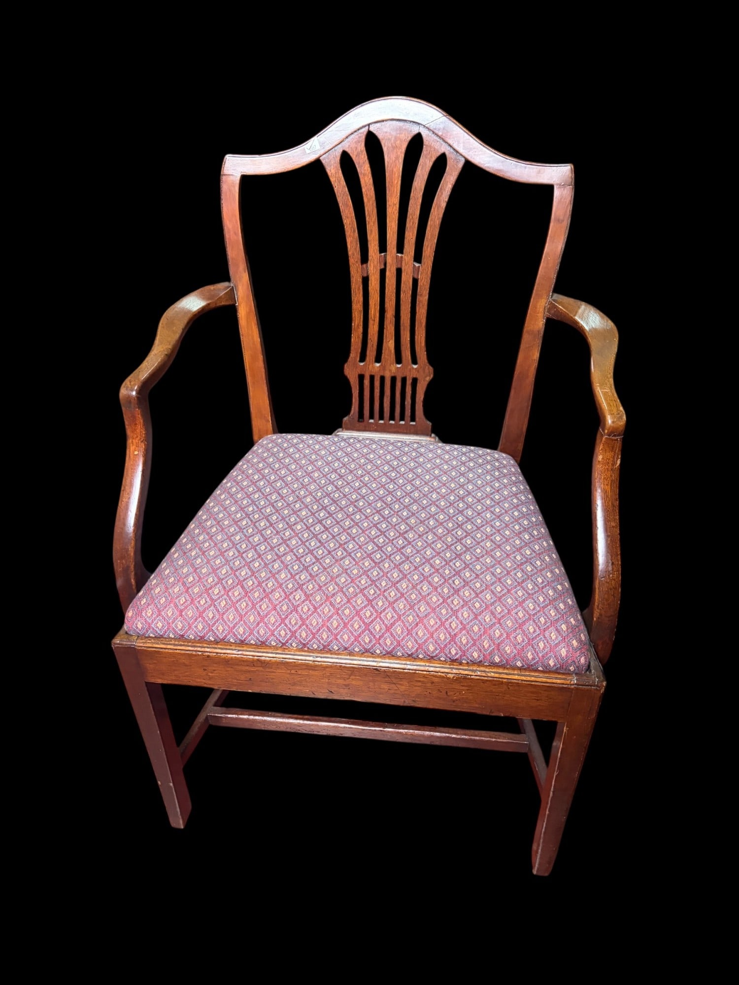 ANTIQUE HEPPLEWHITE ARMCHAIR (1 of 6)