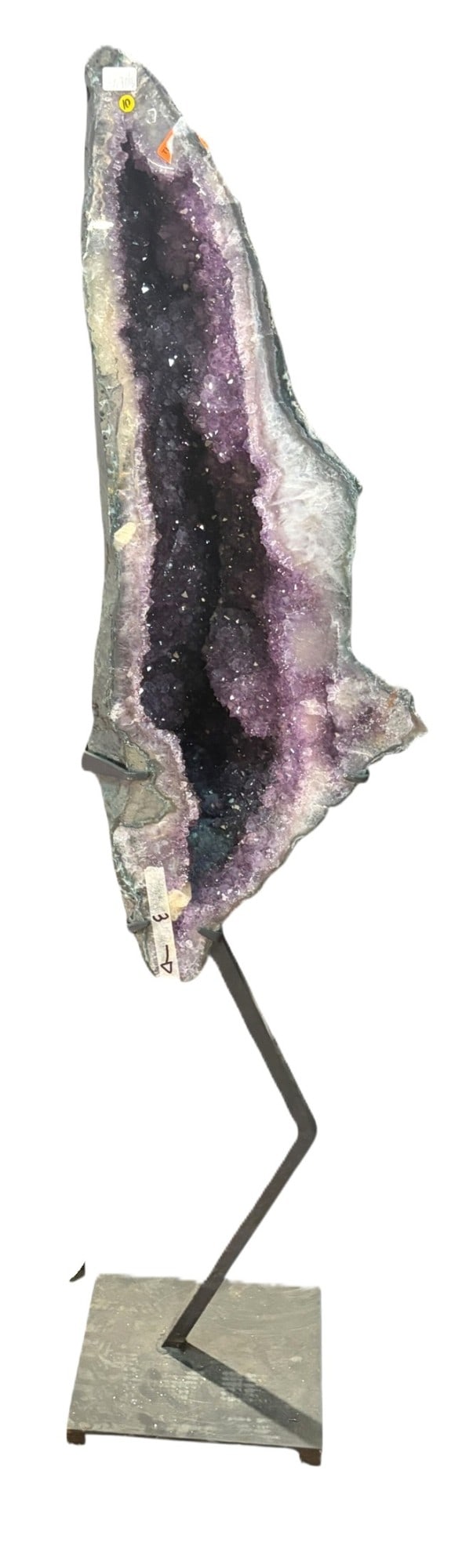 AMETHYST CRYSTAL GEODE ON CUSTOM STAND - 2