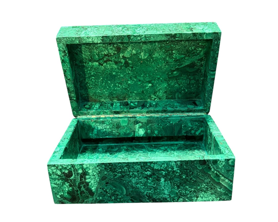 SOLID MALACHITE BOX - 4