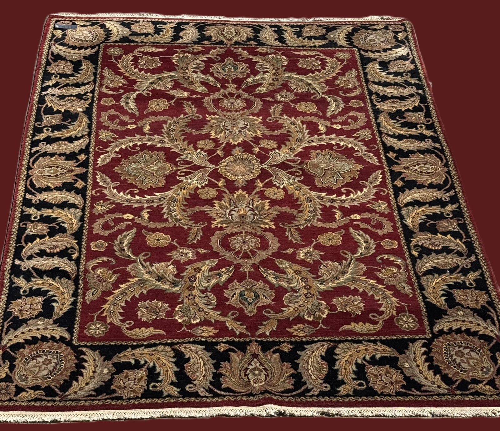 HAND KNOTTED JAPUR RUG (1 of 4)
