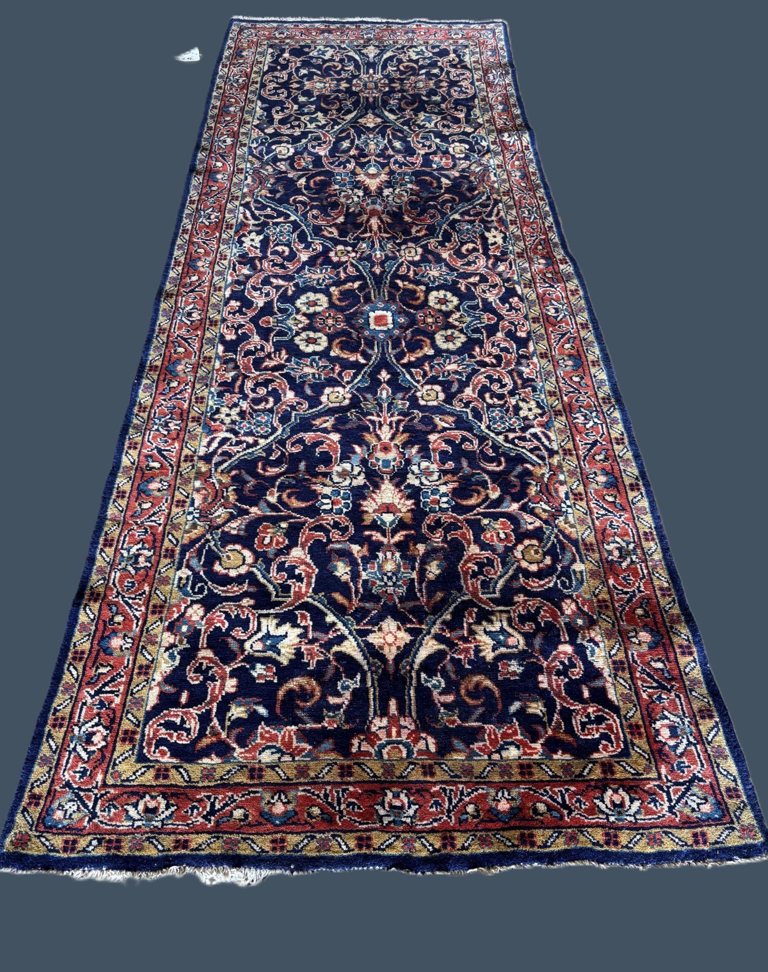HAND KNOTTED PERSIAN RUNNER (1 of 2)