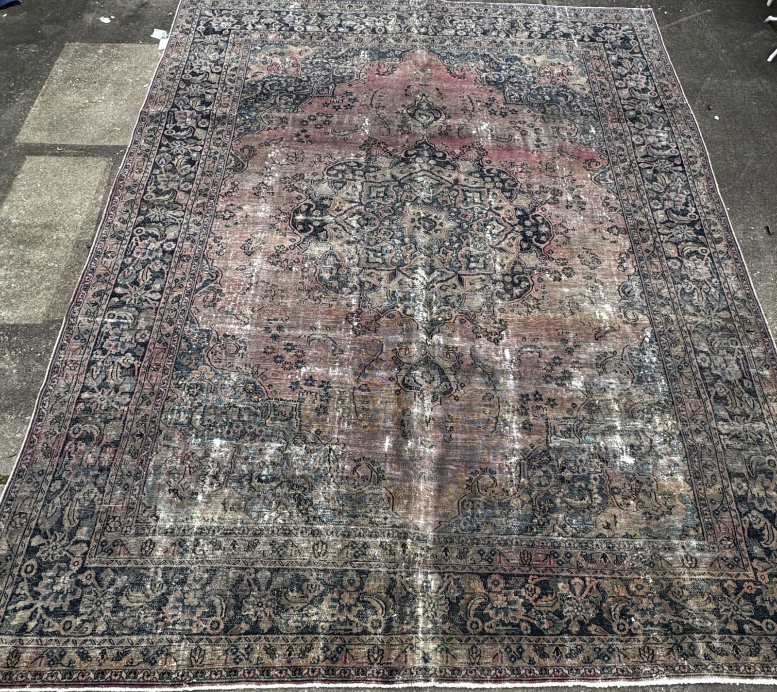 VINTAGE PERSIAN CARPET WITH WEAR (1 of 9)