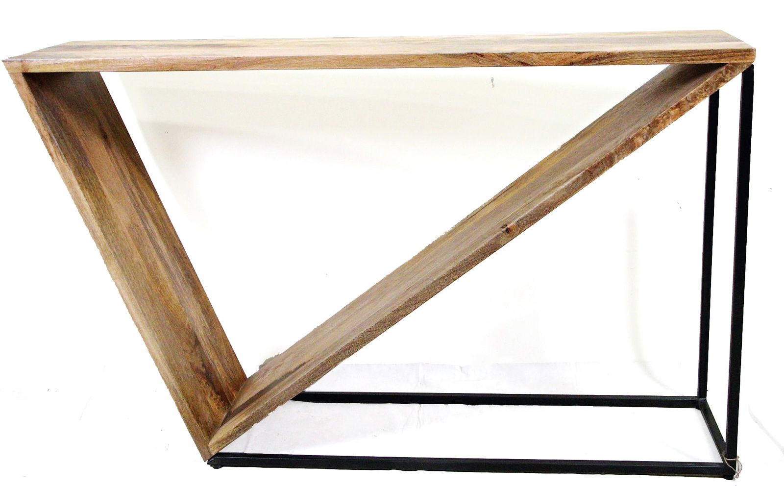 TRINIDAD ANGLED CONSOLE TABLE: TRINIDAD ANGLED CONSOLE TABLE. Height: 32.5 in. by Width: 52 in. by Depth: 12 in.