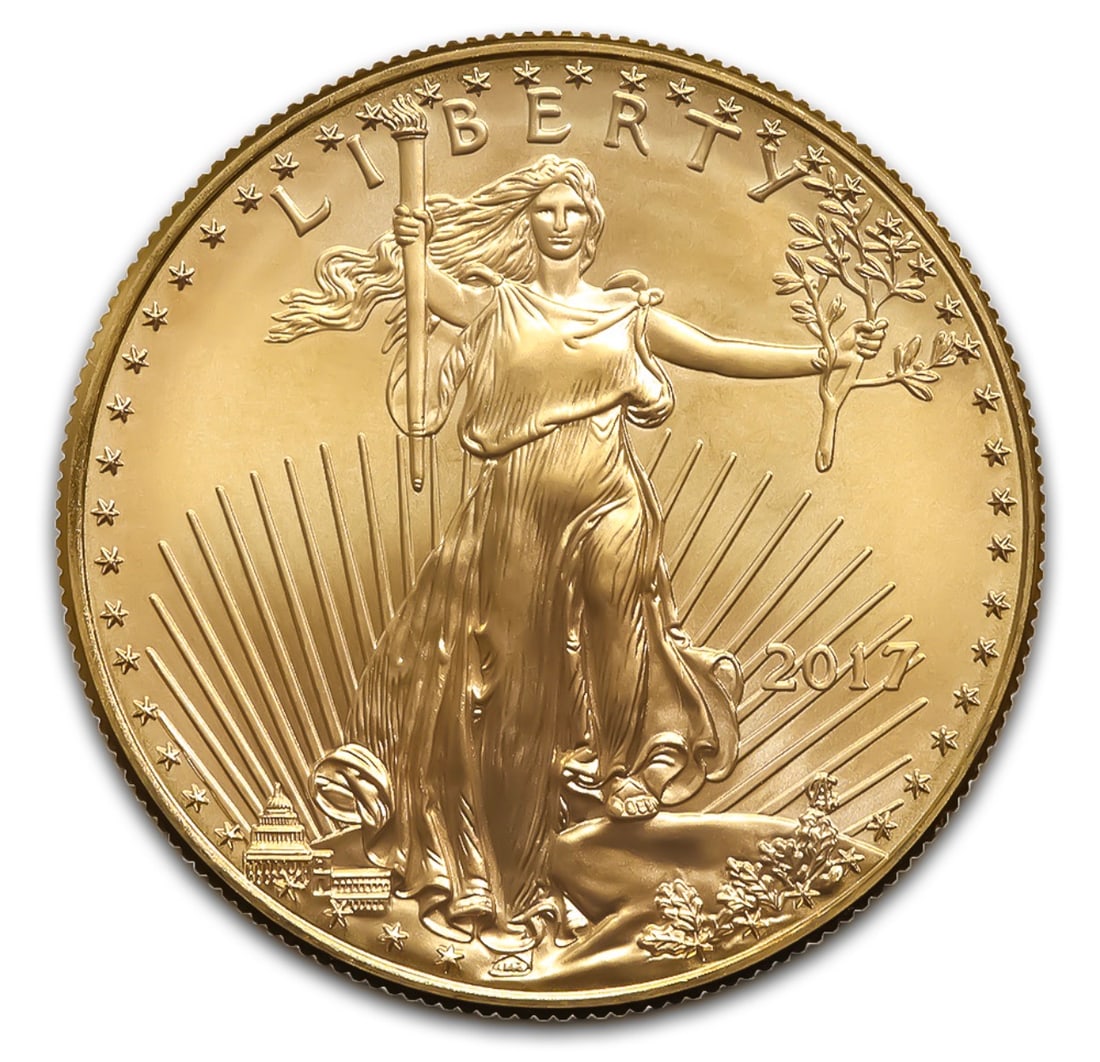 1oz AMERICAN EAGLE GOLD COIN ISSUED BY THE US MINT: 1oz AMERICAN EAGLE GOLD COIN ISSUED BY THE US MINT. (DATES MAY VARY)