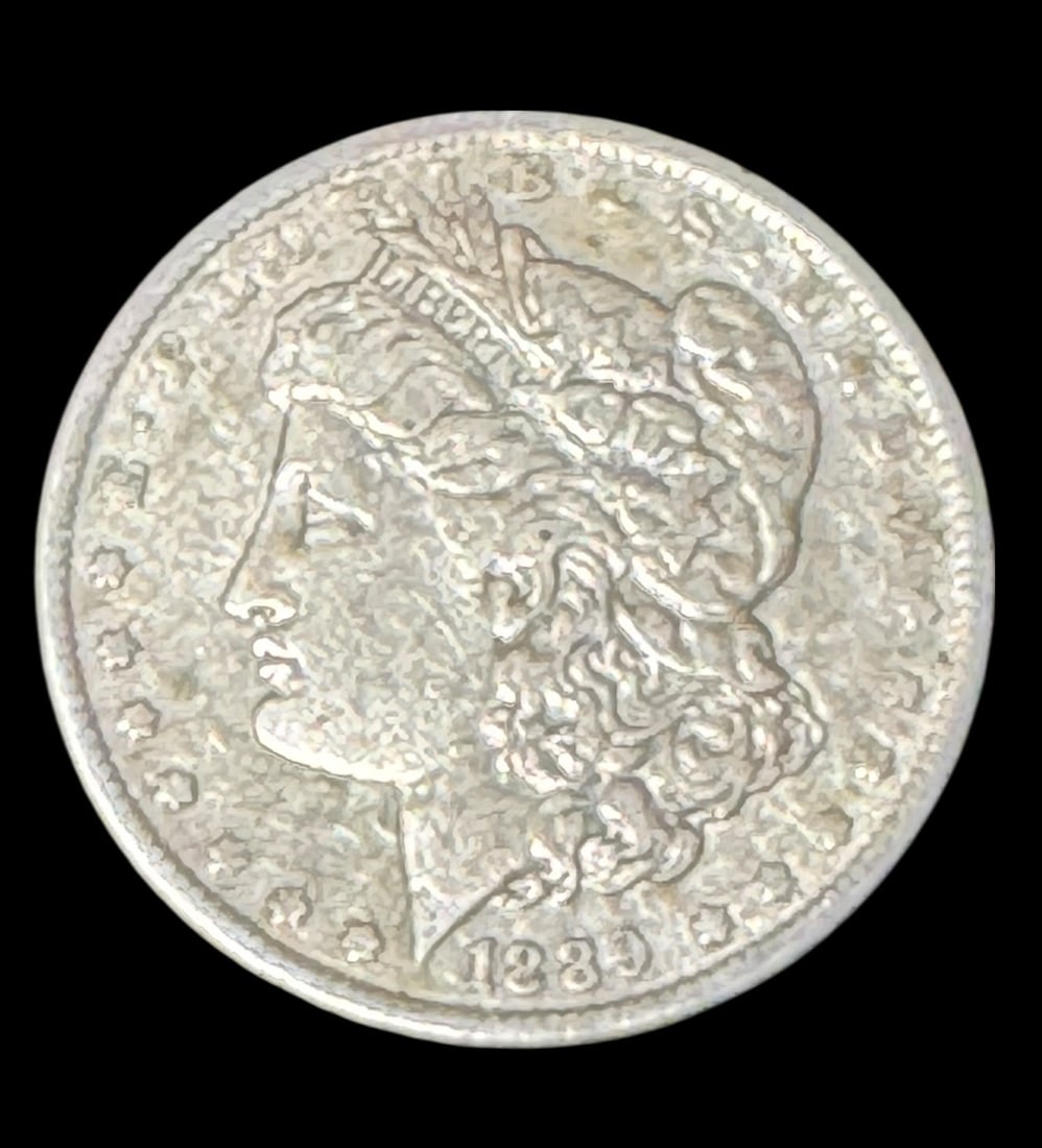 5 ANTIQUE MORGAN SILVER DOLLARS - 11