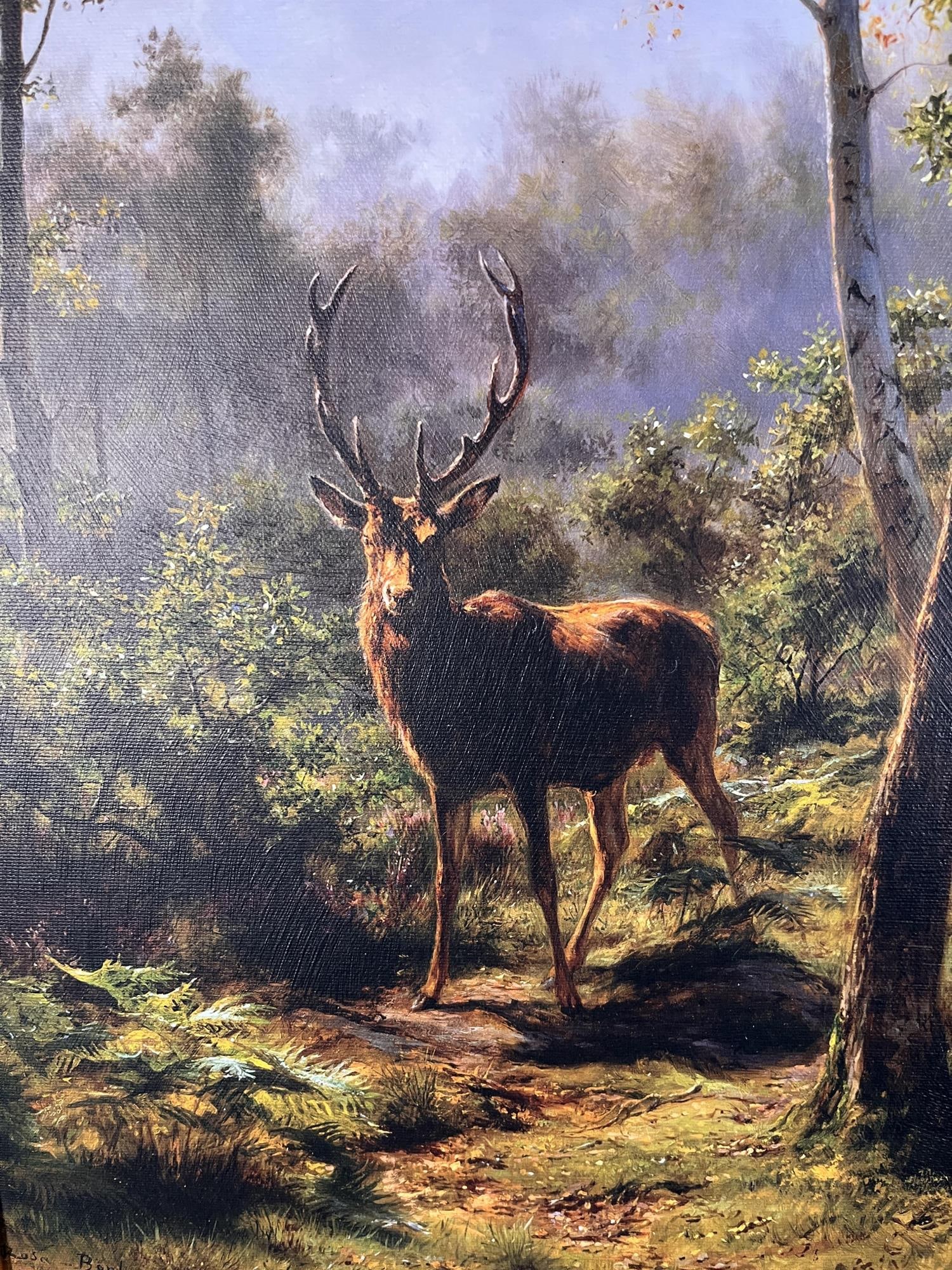 DEER PRINT FRAMED - 2