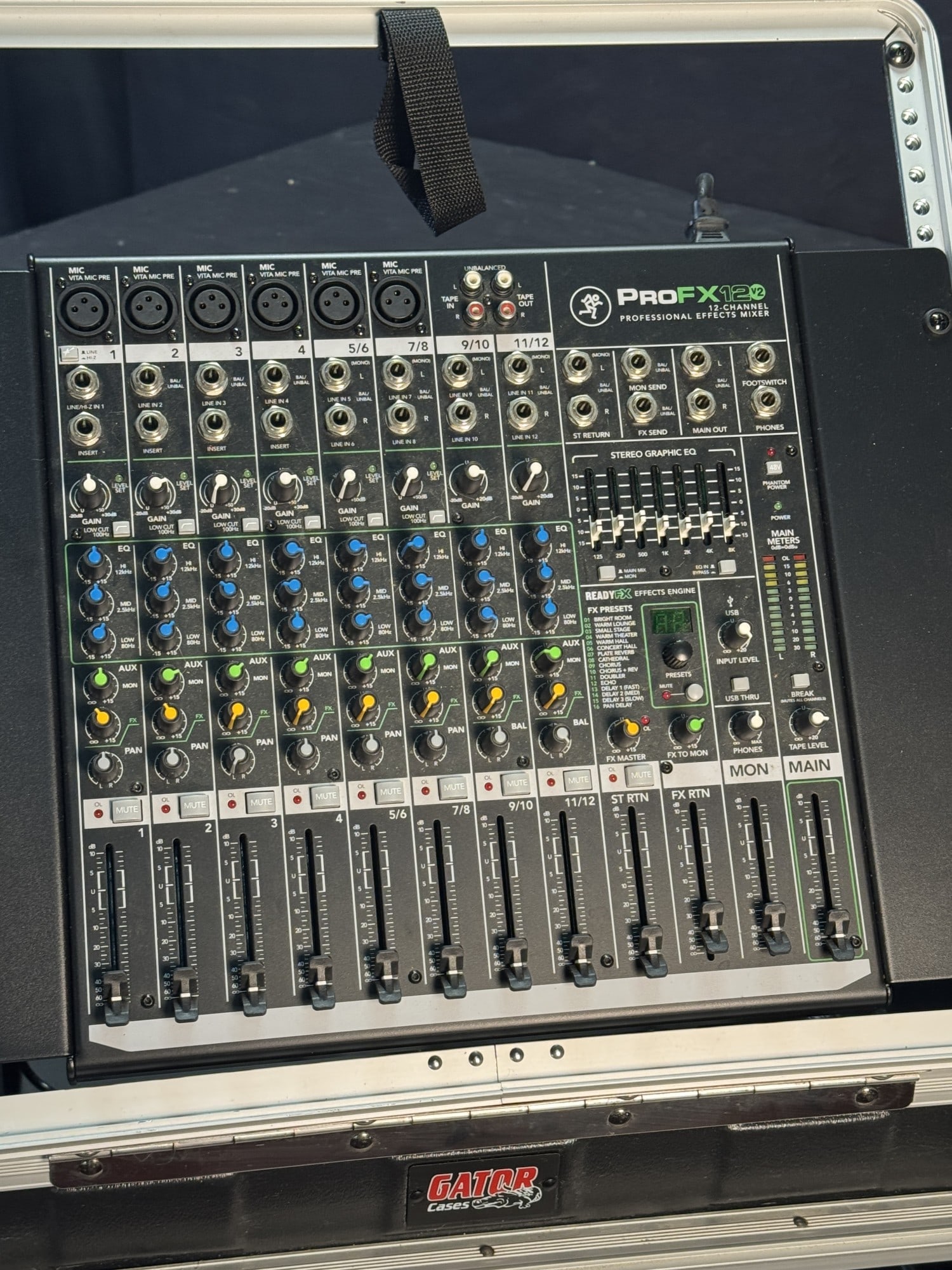 MIXING BOARD , CASE, SCHURE WIRELESS MIC - 5
