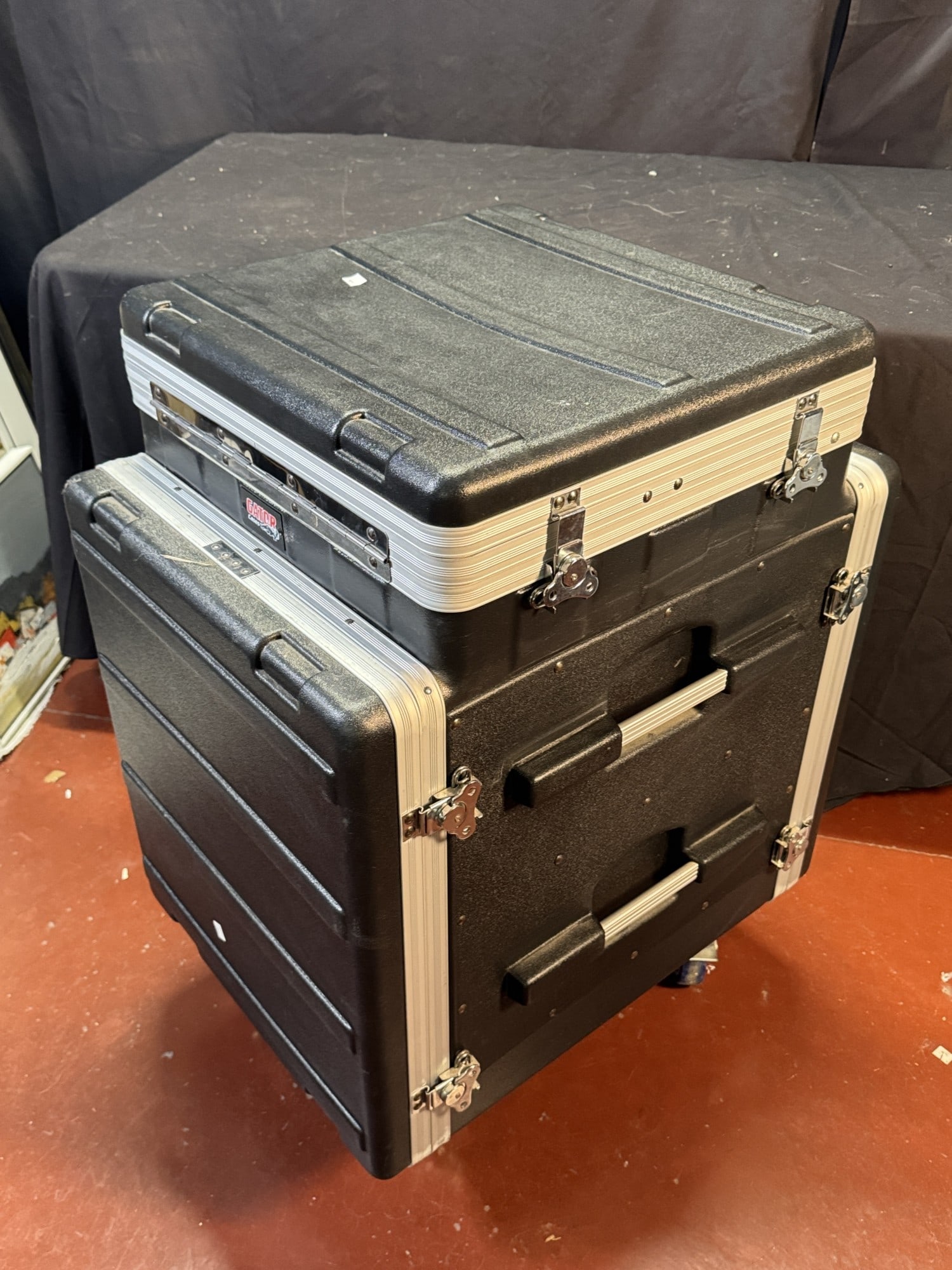 MIXING BOARD , CASE, SCHURE WIRELESS MIC - 9