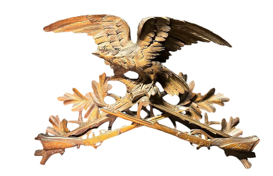 RARE LARGE BLACK FOREST HUNTER CUCKOO CLOCK - 5