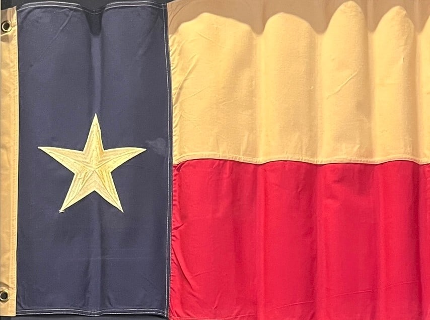 TEXAS FLAG FRAMED - 2