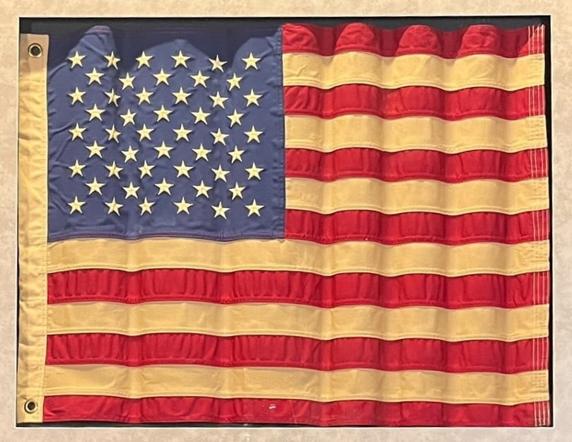 AMERICAN FLAG FRAMED - 2