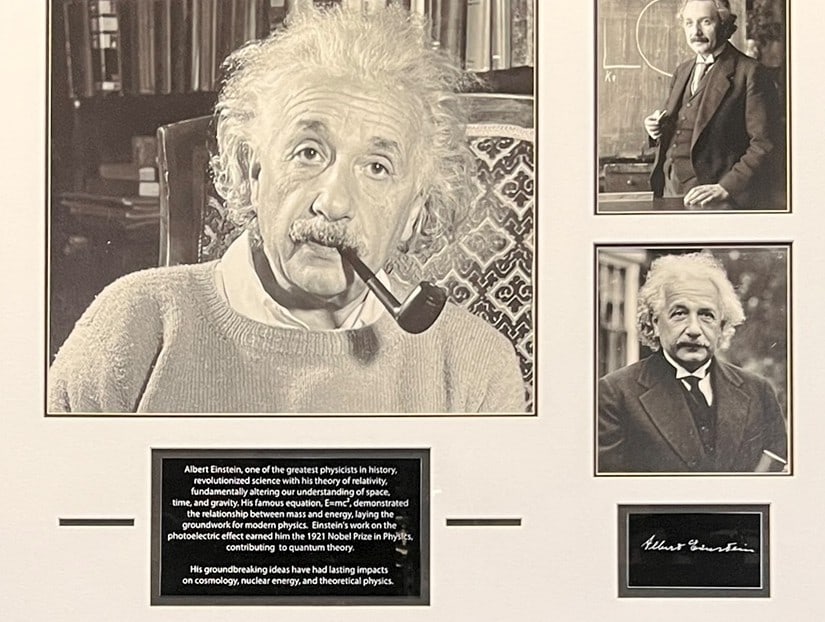 ALBERT EINSTEIN HISTORIAL PHOTOGRAPHS FRAMED - 2