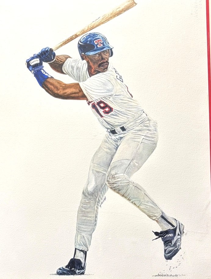 TEXAS BASEBALL PLAYER #19 GILCEE FRAMED - 4