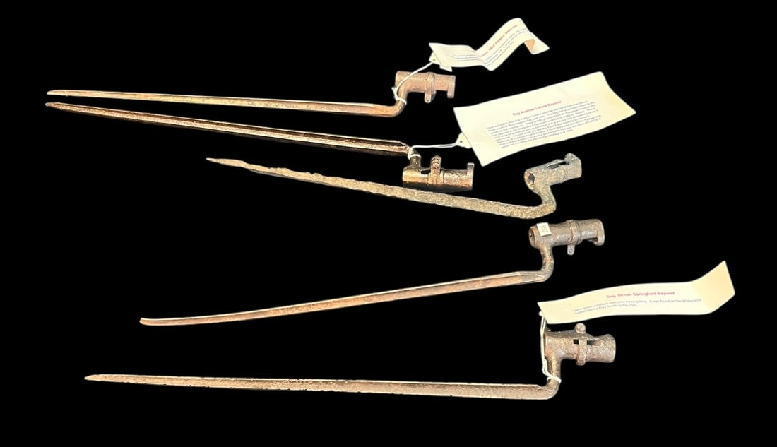 FIVE CIVIL WAR ERA BAYONETS: FIVE CIVIL WAR ERA BAYONETS Height: 20.5 in. by Width: 3.5 in.