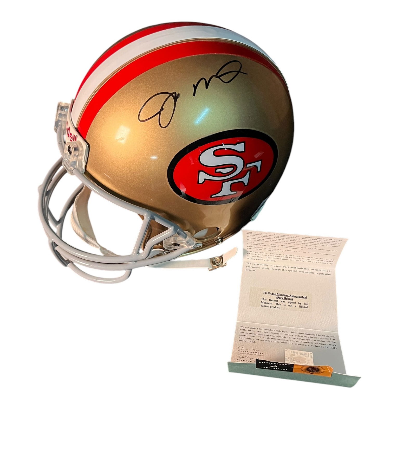 JOE MONTANA AUTOGRAPHED 49ERS HELMET (1 of 5)