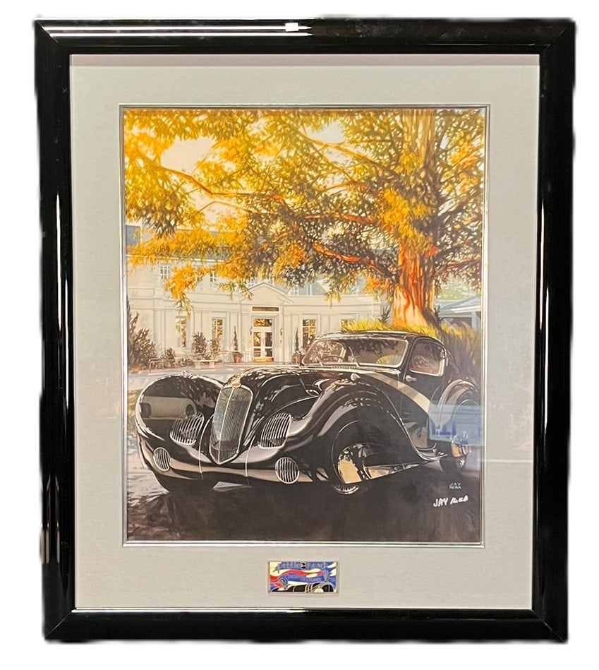 PEBBLE BEACH PRINT: PEBBLE BEACH PRINT Height: 34.5 in. by Width: 29.5 in.