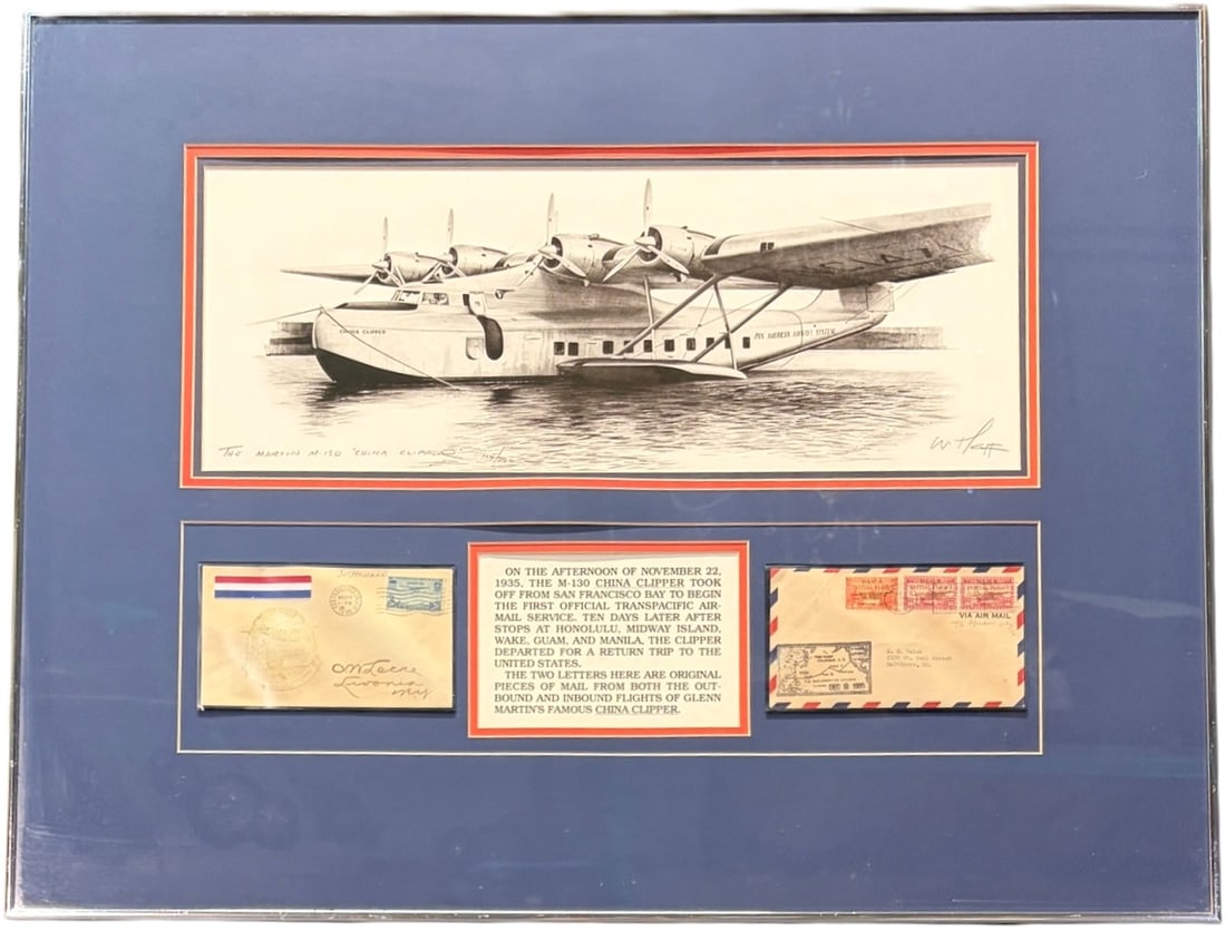 "THE MARTIN" M-130 CHINA CLIPPER 114/250: "THE MARTIN" M-130 CHINA CLIPPER 114/250 Height: 24 in. by Width: 31 in.