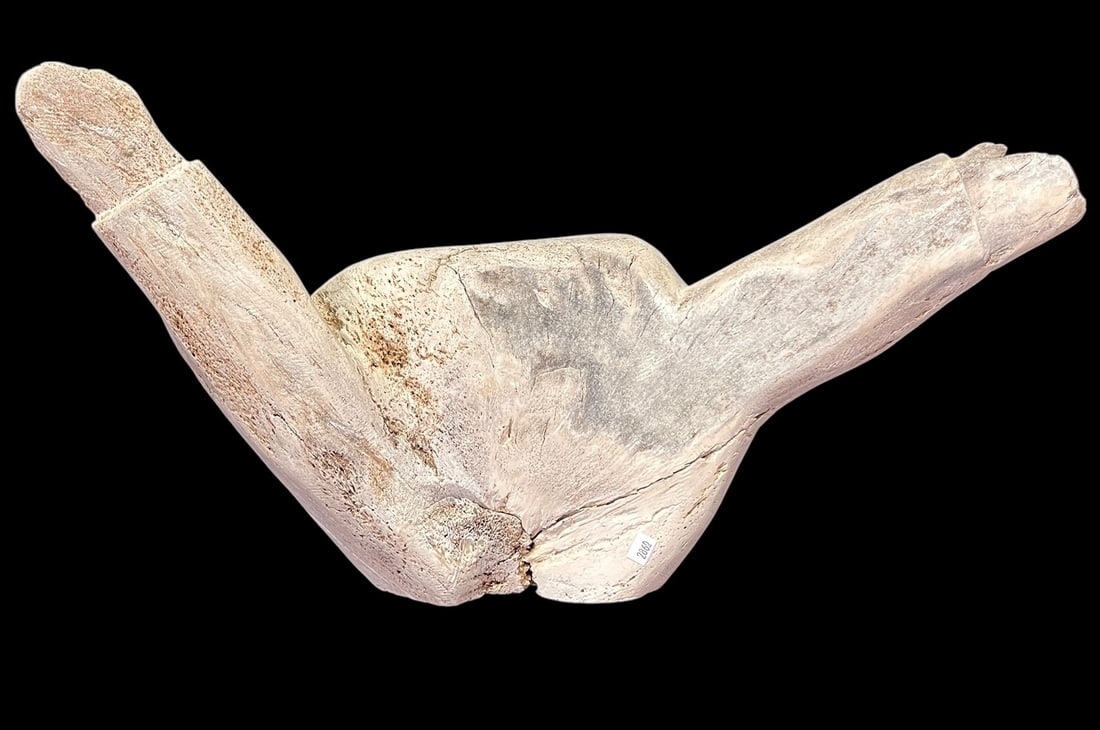 ESKIMO ART BONE CARVED FACE - 2