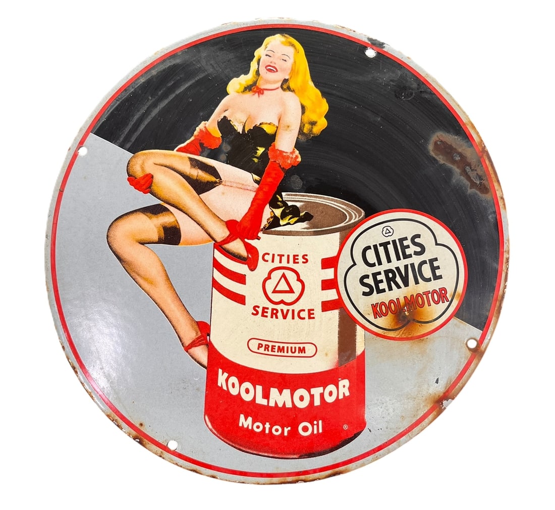 KOOL MOTOR OIL METAL SIGN: KOOL MOTOR OIL METAL SIGN Height: 11.6 in. by Width: 11.6 in.