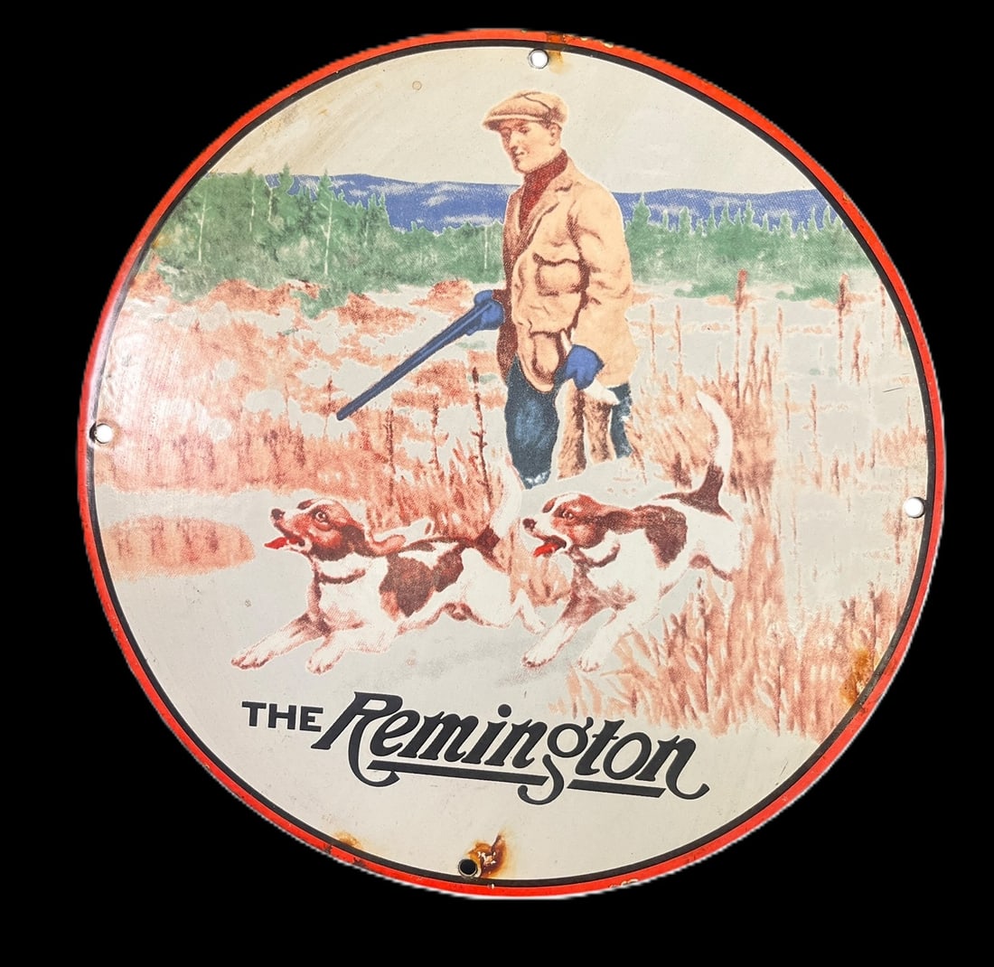 REMINGTON METAL SIGN: REMINGTON METAL SIGN Height: 11.6 in. by Width: 11.6 in.