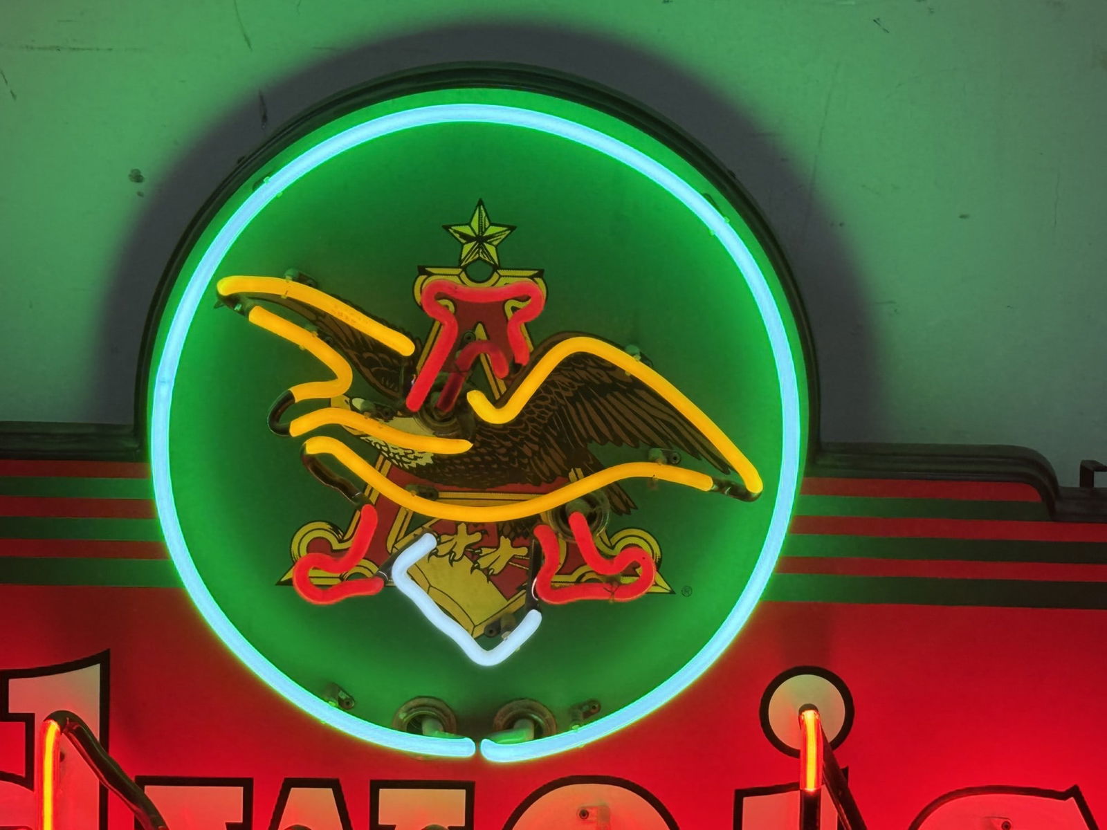 NEON BUDWEISER SIGN - 2