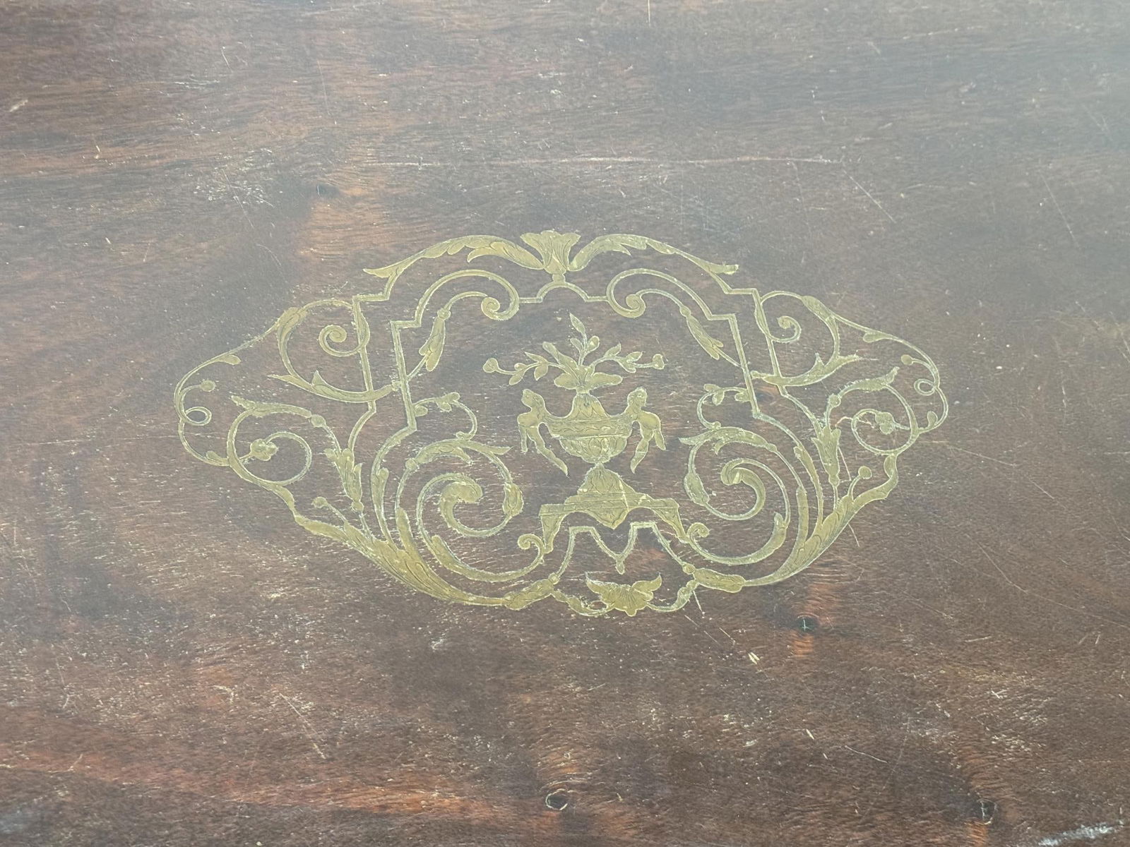 ANTIQUE FOLDING GAME TABLE - 11