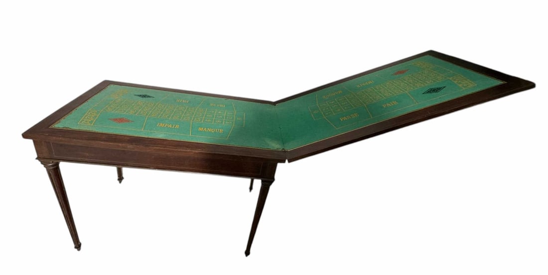 ANTIQUE FOLDING GAME TABLE - 3