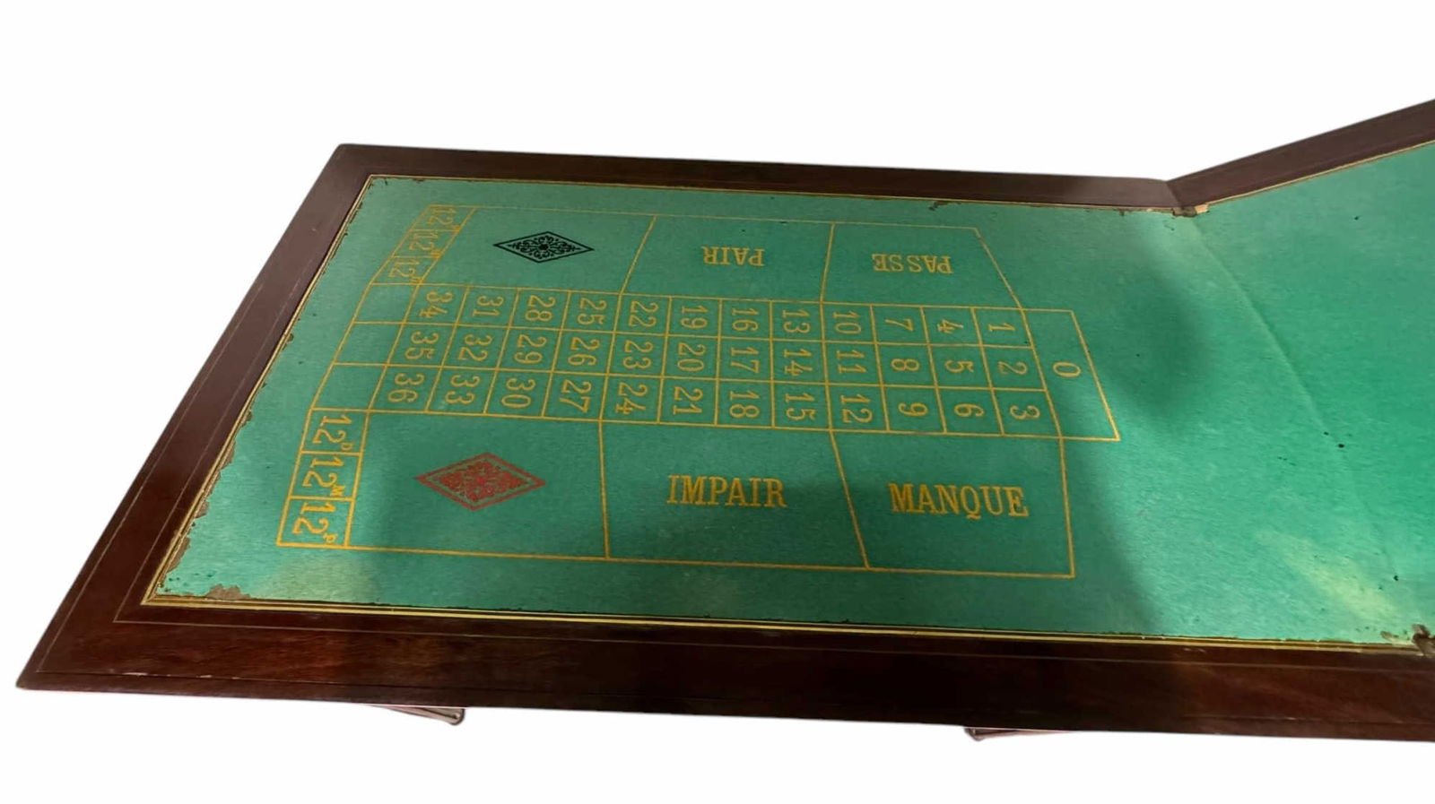 ANTIQUE FOLDING GAME TABLE - 4