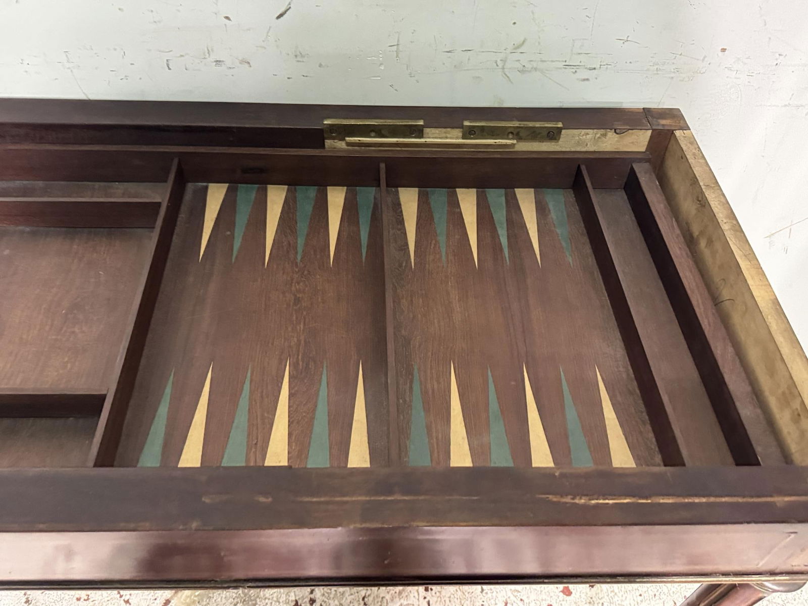 ANTIQUE FOLDING GAME TABLE - 5