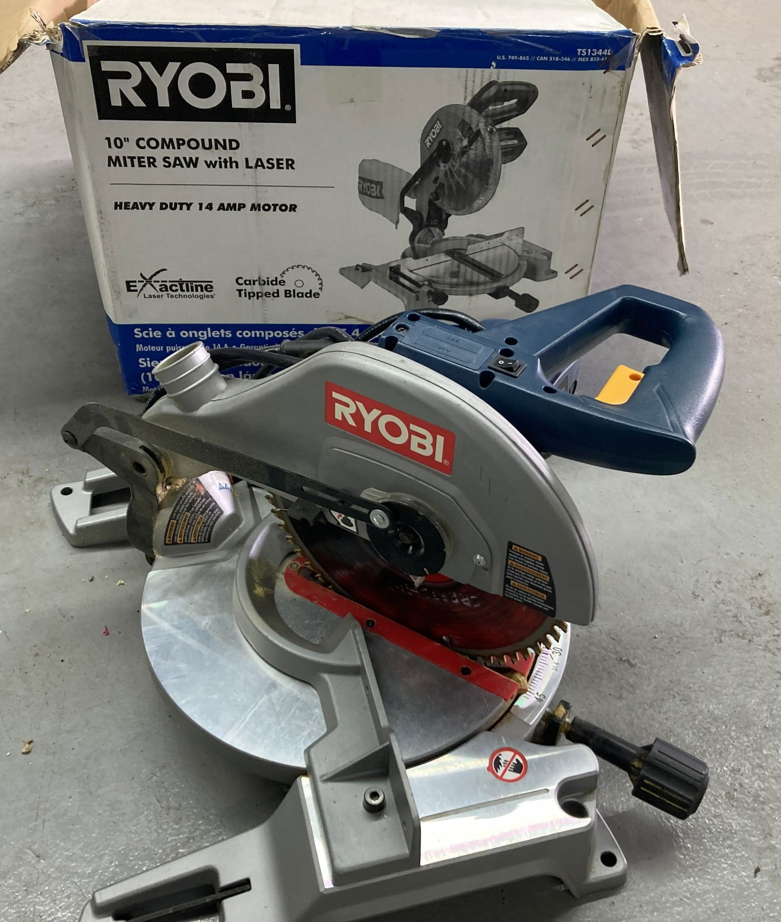 10" RYOBI POWER MITRE SAW: 10" RYOBI POWER MITRE SAW