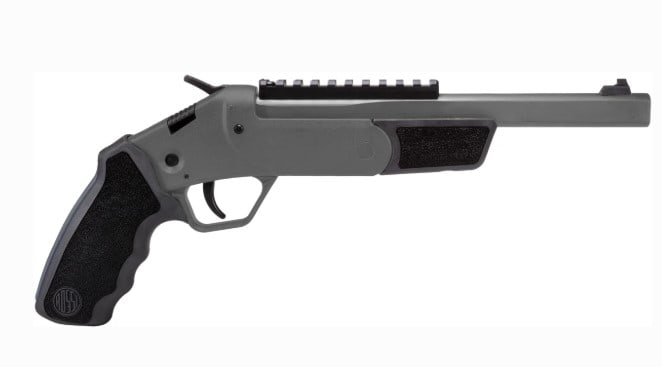 ROSSI BRAWLER 45LC/410 9" 1-RD GRAY BREAK ACTION P: ROSSI BRAWLER 45LC/410 9" 1-RD GRAY BREAK ACTION PISTOL NEW IN BOX SERIAL NUMBER 7CD040282V (L684)