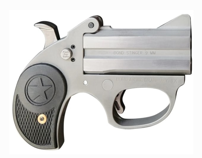 Bond Arms Stinger Rough Series 9mm 2.5'' 2-Rd Derr: Bond Arms Stinger Rough Series 9mm 2.5'' 2-Rd Derringer New in Box Serial #SSS-018349 (L678)