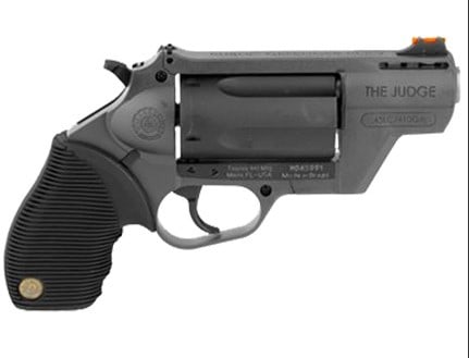 TAURUS 4510 POLY BLK CYLINDER 2" BARREL 5RD: TAURUS 4510 POLY BLK CYLINDER 2" BARREL 5RD GREY FRAME PUBLIC DEFENDER DOUBLE ACTION REVOLVER 410 BORE SERIAL #AHG022894 (L813)