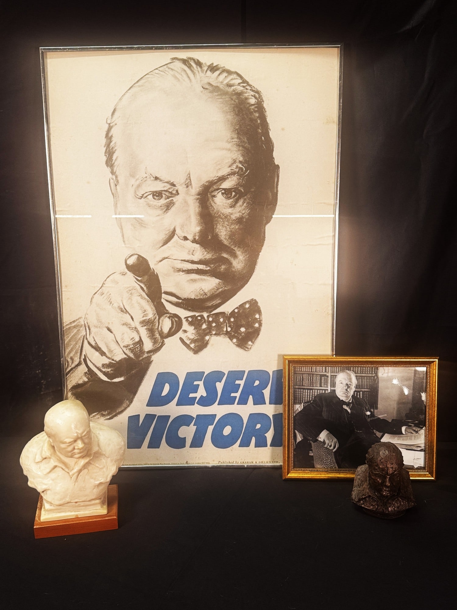 CHURCHILL COLLECTION: CHURCHILL COLLECTION POATER , PHOTOGRAPH, 2 BUSTS