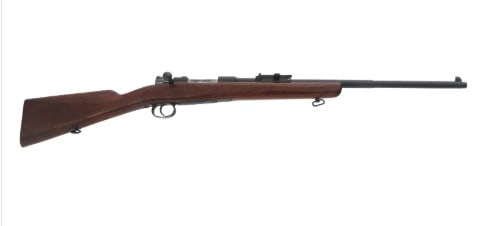 SPORTERIZED CHILEAN 1895 7mm CALIBER RIFLE: SPORTERIZED CHILEAN 1895 7mm CALIBER RIFLE Sporterized Chilean Model 1895 7x57mm caliber bolt action Mauser rifle. Serial numbers match on receiver, barrel, bolt, floor plate and floor plate