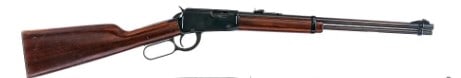 ERMA WERKE MODEL EG 712IN 22 SHORT OR LONG RIFLE: Estate rifle Erma Werke Model EG 712 in .22 Short, Long or Long Rifle with a varied capacity and a 18.5" barrel. Serrated metal butt plate. Smooth wood stock and front forend. Blued hand lever, 