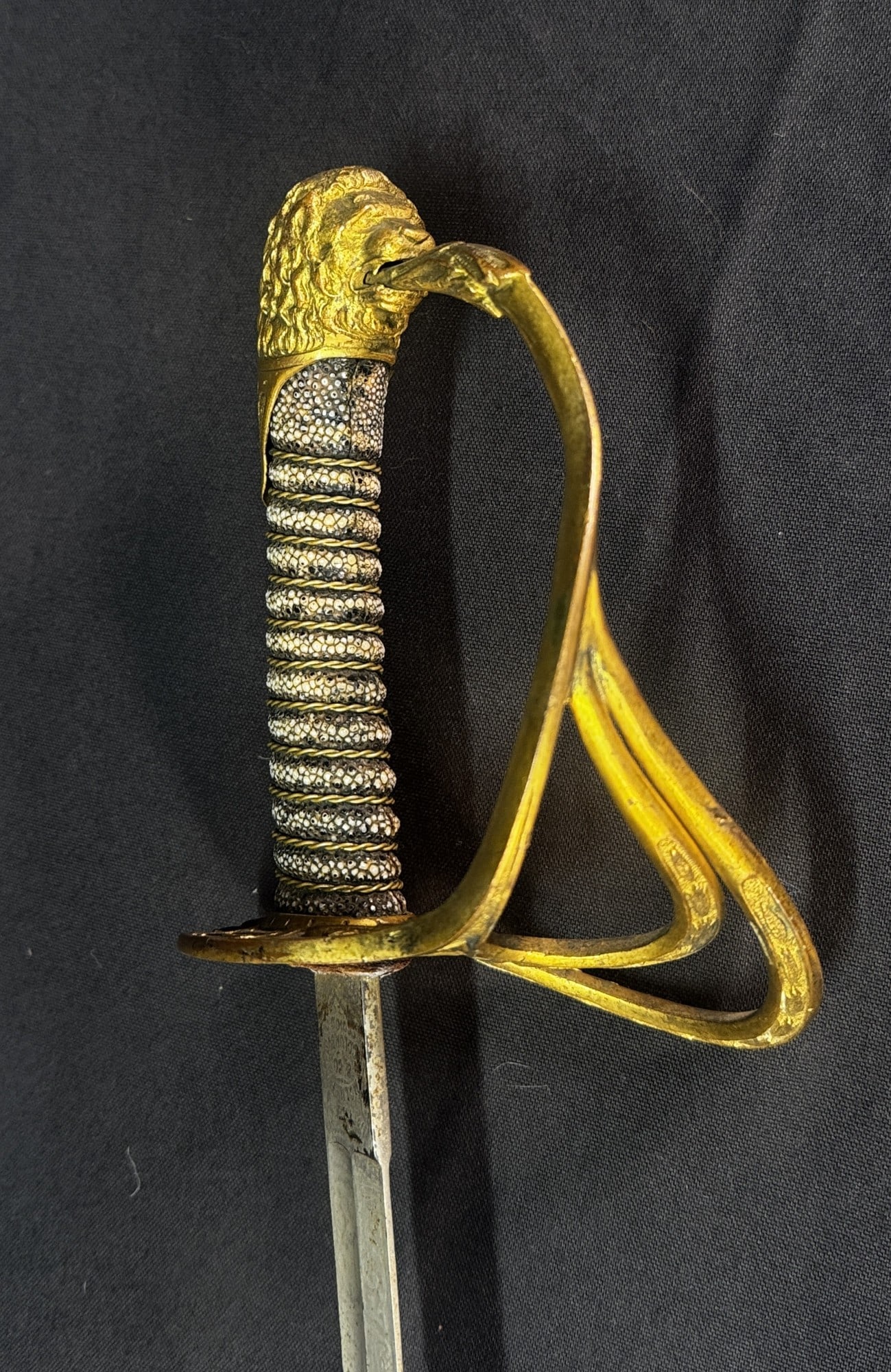ANTIQUE US NAVAL SWORD - 5