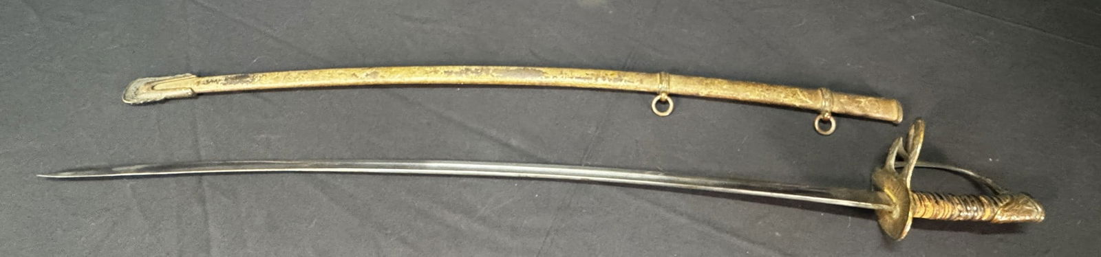 ANTIQUE SWORD AND SCABBARD BY D. ABBATE & L. DE CA (1 of 7)