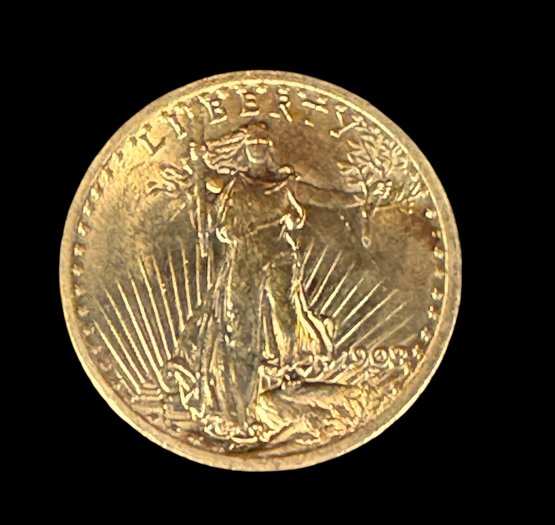 20 DOLLAR 1908 GOLD LIBERTY DOLLAR: 20 DOLLAR 1908 GOLD LIBERTY DOLLAR 34 GR