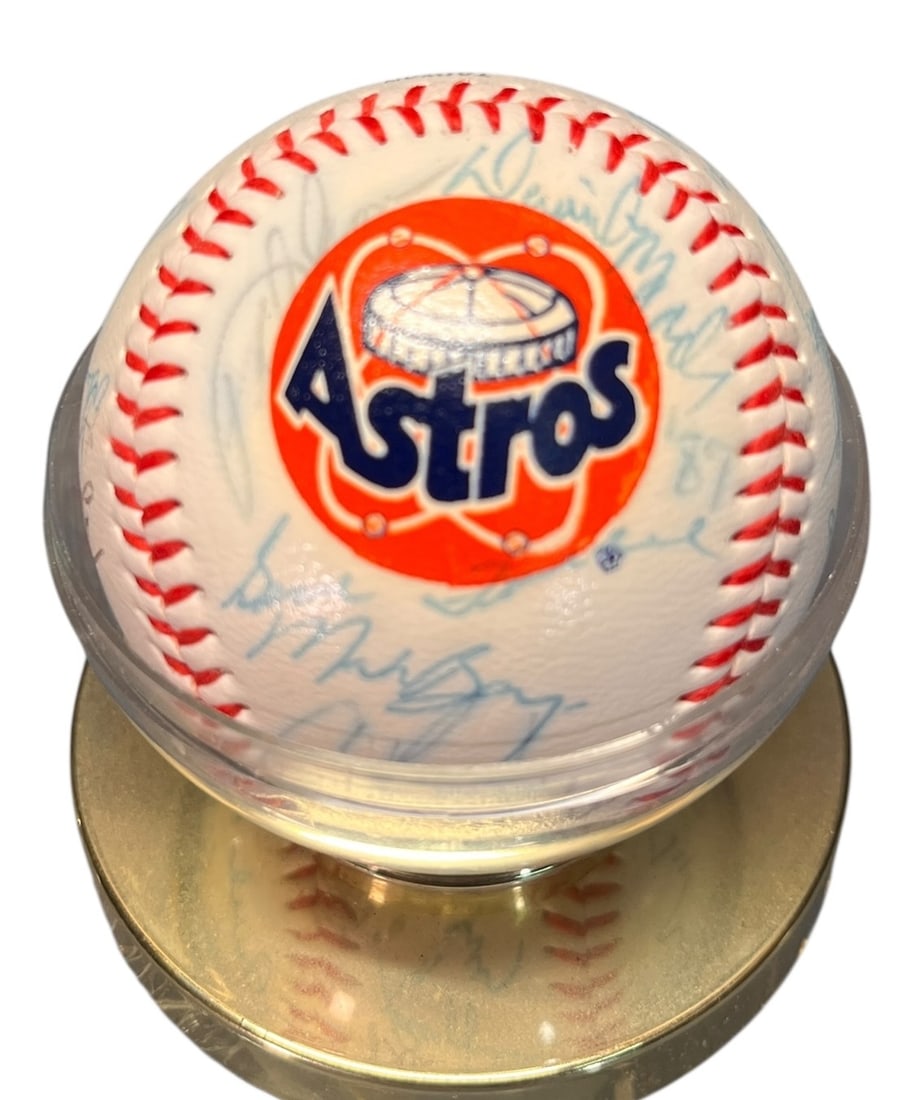 1987 ASTROS BASEBALL BY NOLAN RYAN, JOSE CRUZ (1 of 4)