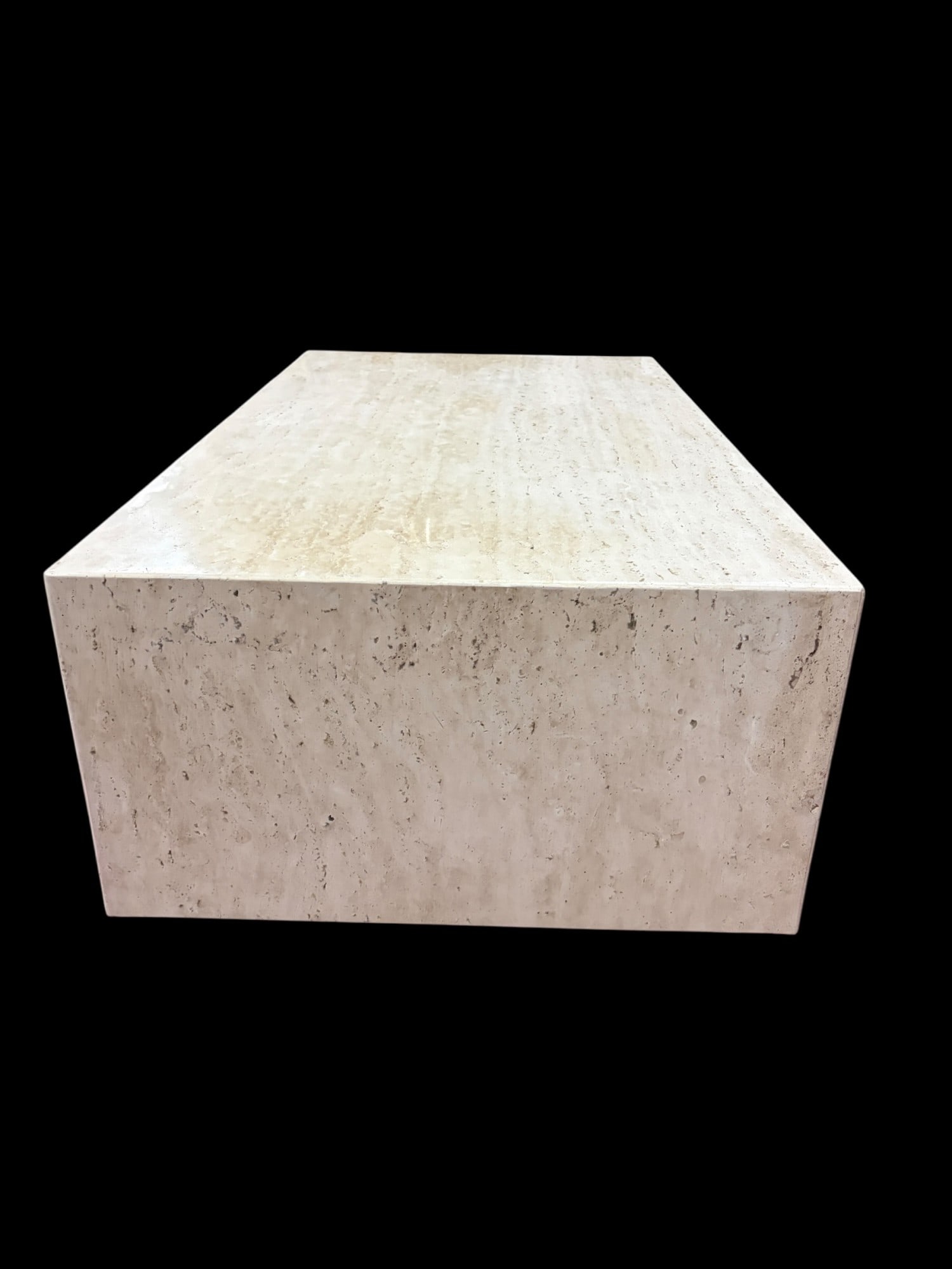 TRAVERTINE RECTANGULAR COFFEE TABLE - 4