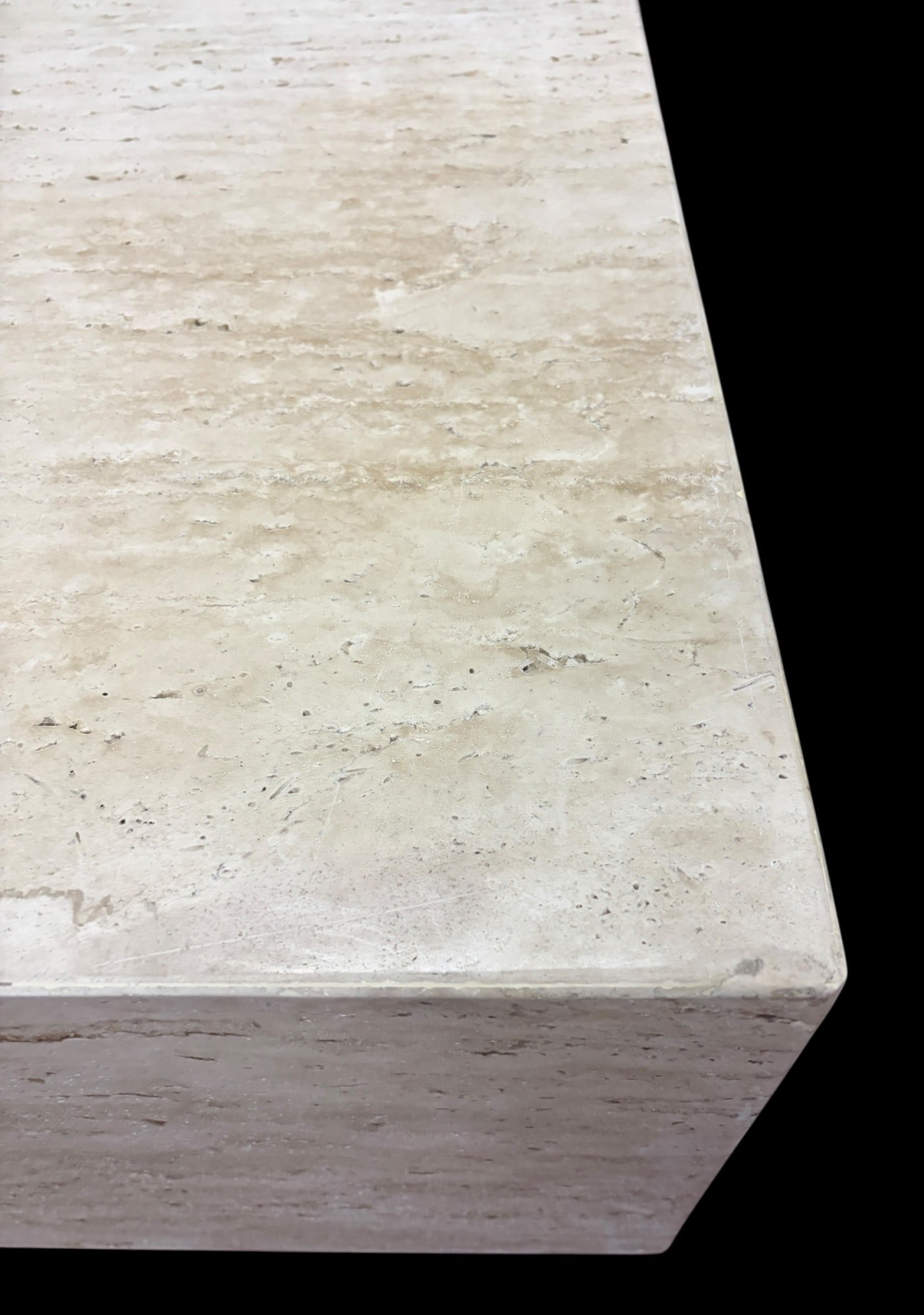 TRAVERTINE RECTANGULAR COFFEE TABLE - 6