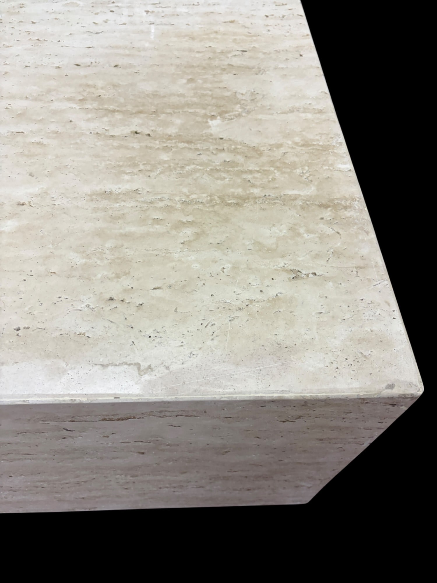TRAVERTINE RECTANGULAR COFFEE TABLE - 7
