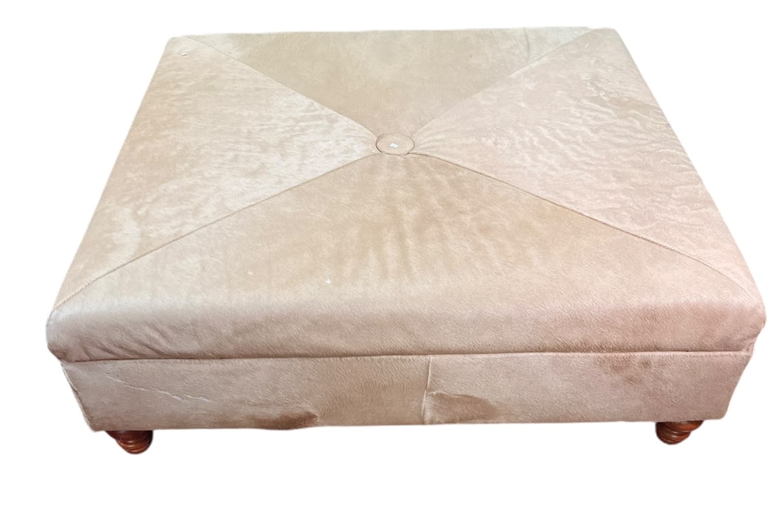 PONY HIDE OTTOMAN - 4