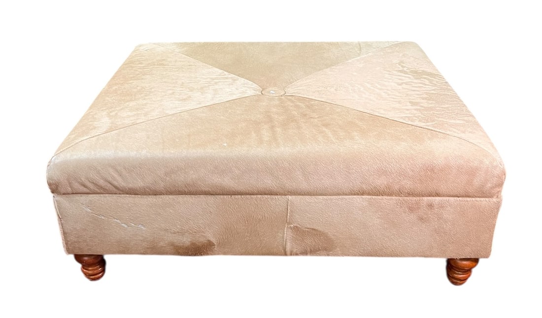 PONY HIDE OTTOMAN - 6