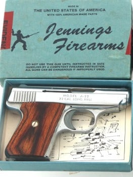 JENNINGS MODEL J-22 .22 CALIBER PISTOLS (1 of 3)