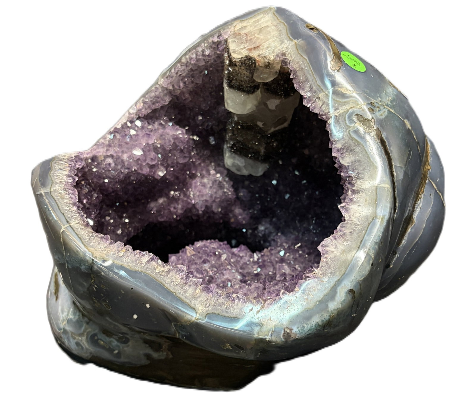 POLISHED AGATE WITH AMETHYST AMETHYST (1 of 7)